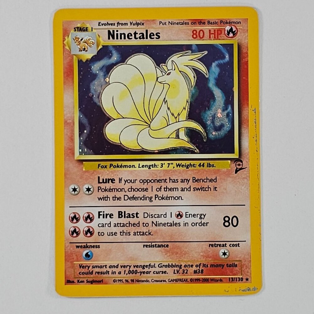 Pokémon TCG Ninetales Base Set 2 13/130 Holo Unlimited Holo Rare